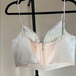 House Of CB  Marlene ivory draped satin corset top‎ NWOT size L Photo 4