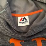 Fanatics New York Mets Gray Orange Logo Pullover Hoodie Fleece Lined Sweatshirt Majestic Photo 3