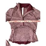 Lululemon Always Alert 1/2 Zip in Heathered Garnet Photo 11