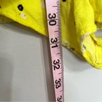 Free People  Tango At Night Electric Yellow‎ Floral Wrap Shorts Romper Size 4 Photo 9