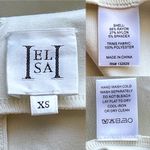 Helsa  Yasmin Maxi Dress Minimalist Ruched Slip Baby Yellow Ivory XS EUC Photo 6