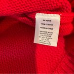 Magaschoni  Red Cotton Button Down Rolled Edges Sweater Vest Size M NWT Photo 5