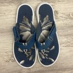 Easy Spirit Blue Denim Adjustable Strap Women's Flip Flop Thong Sandals Size 9 Photo 3