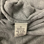 Fever Grey Knit Cowl Neck Tunic Faux Wrap Sweater Top Size Medium Preowned Gray Photo 5