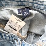 J.Crew NWT  Ruffle-sleeve Denim Mini Dress English Blue Wash Photo 5