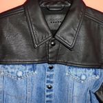 BLANK NYC ‘ARACHNOPHOBIA’ BLACK FAUX LEATHER JEAN MOTO JACKET Photo 4