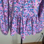 VERO MODA  Lucia Textured Floral Print Top in cyclamen size M Photo 9