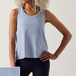 Athleta  Uptempo Tank Top Womens Medium Blue Athletic Performance Gym Workout Photo 0