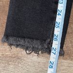 Free People  Womens Fringe Hem Solid Cotton Blend Skinny Jeans Black‎ Size 26 NWT Photo 12