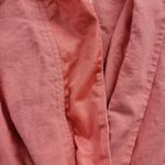 Stoosh Womens Blazer Size S Pink Linen Blend One Button Preppy Ruched Sleeve Photo 7