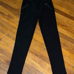 Coco + Carmen  Black Leggings, Zipper Pockets. L/XL Photo 0