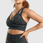 Gymshark Black and Grey Sports Bra Photo 0