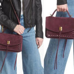 Rebecca Minkoff Small Darren Crossbody Messenger Bag Garnet NWT Photo 1