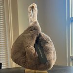 Donna Karan Lawrence Faux Fur Wristlet with Gold Chain Photo 3