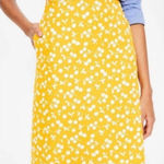 Boden cheery yellow business casual 10R royalcore skirt Yellow Size 10P Photo 0
