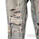 ZARA Size 6 high waisted distressed denim mom jeans Photo 2