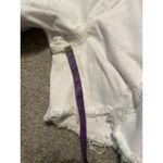 Risen white high rise distressed mid thigh shorts‎ size small Photo 4