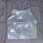 Old Navy Active  Silver Iridescent Athletic Tank Photo 0