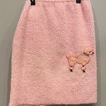 Pink Fleece Skirt with Poodle Design Size L Photo 0