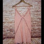 Free People  | Chloe Embroidered Slip Mini Dress in Sweet Peach Photo 1