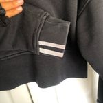 Adidas Women’s Trefoil Logo Black and White Crop Hoodie Size S Photo 6