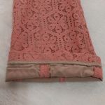 Anthropologie Corey Lynn Calter Salmon Pink Floral Eyelet Lace Youghal Crops Photo 11