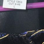 Dress Barn Vintage  Embroidered Velvet Floral Design Blazer Women Size Large Photo 3