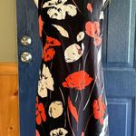 Kasper Tropical Print Sleveless Crepe Sheath Dress Black Size 4 Photo 0
