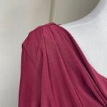 Ronni Nicole Burgundy Ruched Pullover 3/4 Sleeve Midi Bodycon Dress Plus Size 16 Photo 1