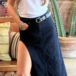 Akira Long Denim Skirt Photo 6