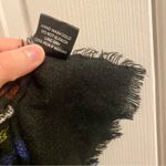 GMPC Black Striped Plaid Blanket Scarf Womens One Size Photo 8