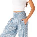 ✨Lotus & Luna Moon Shadow Harem Sz Small/P Pants✨ White Photo 3