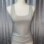 Bailey 44 Sleeveless Top Cocktail Party-Womens Small-Gray W/Rhinestones Photo 0