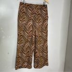 Carolina Herrera CH  Wide Leg Printed Cropped Pants Size 4‎ Photo 3