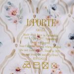 LA PORTE DENISE LAPEL TOP FLORAL LATTICE PRINT
Size Small NWT Pink Photo 6