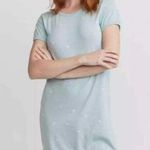 Marine layer  Reese Light Teal Seafoam Green Polka Dot Shirt Dress Size XS Twee Photo 0