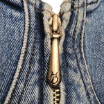 Harley Davidson Vintage Denim Bustier / Biker Jean Corset Tank Top Size 10 Photo 5