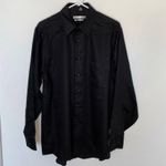 Geoffrey Beene Men’s Black Button Up Dress Shirt Photo 0