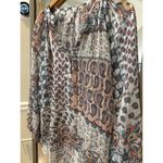 Versona Top Women's Size Medium Long Sleeve Sequins Black Party Top/Blouse Photo 1