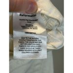 Reformation Women's Size 26 White Cynthia Floral Embroidered Straight Jeans NWT Photo 11