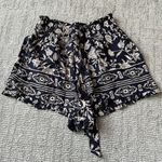 Angie Purple And Cream Shorts Photo 2