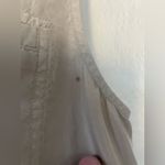 Theory  Wandu Cream / Tan 100% Silk, Sleeveless Shift Dress, Pockets; size 0 Photo 4