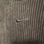 Nike Women’s Size Medium Purple Sportswear Ribbed Velour Hoodie Center Swoosh Photo 2