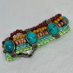 Vivani women Watch 30mm Oval Shaped Face mother pearl dial size 6” running Photo 3