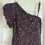 Mac Duggal  5622‎ Blackberry Sequin Embellished Puff One Shoulder Gown Size 0 Photo 7
