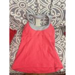 Lululemon Size 8 Round Neck Tank Top Activewear Racerback built in sports bra Pink Photo 2