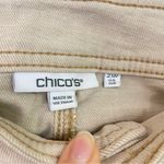 Chico's Chico’s Neutral Two Tone Colorblock Wide Flare Jeans Size 14R Photo 8