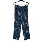 Nic+Zoe  Women's Blue Floral Botanical Vintage Pull-On Relaxed Trousers Size‎ 10 Photo 1