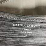 Laura Scott  Grey Scoop Neck Short Sleeve Blouse 1X Photo 1