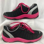 Vionic Alliance Women's Black & Neon Pink Lace Up Athletic Sneakers Size 8 Photo 1